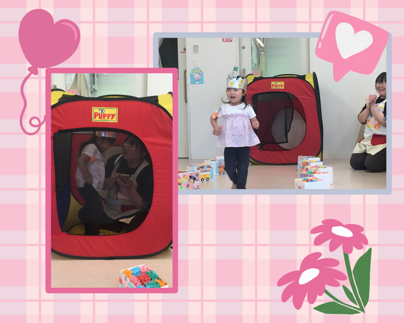 Pink and Tan Playful Cute Newborn Collage Photo Book (1)