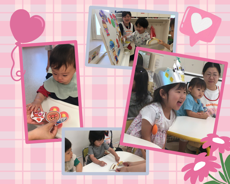 Pink and Tan Playful Cute Newborn Collage Photo Book (3)