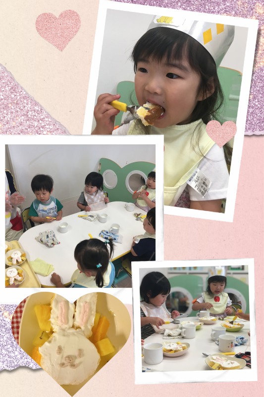 Pink Cute Pastel Girl Birthday Photo Collage